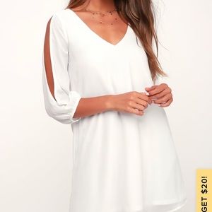 Lulu’s white cocktail dress